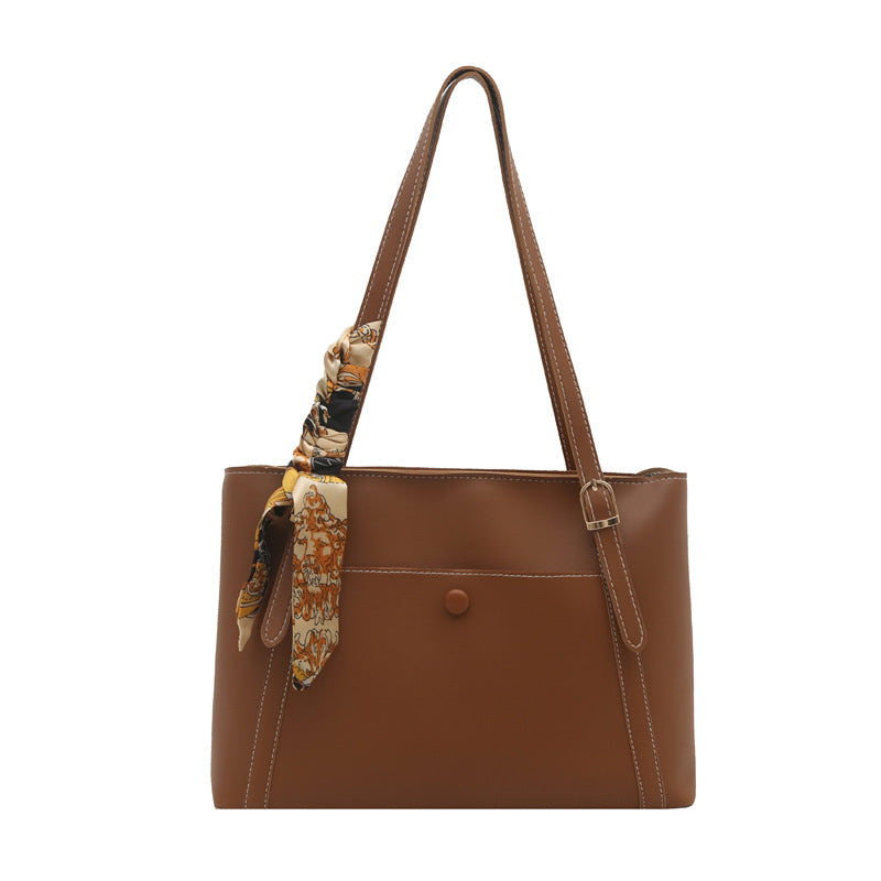 Womens Simple Casual High-Capacity Shoulder Bag