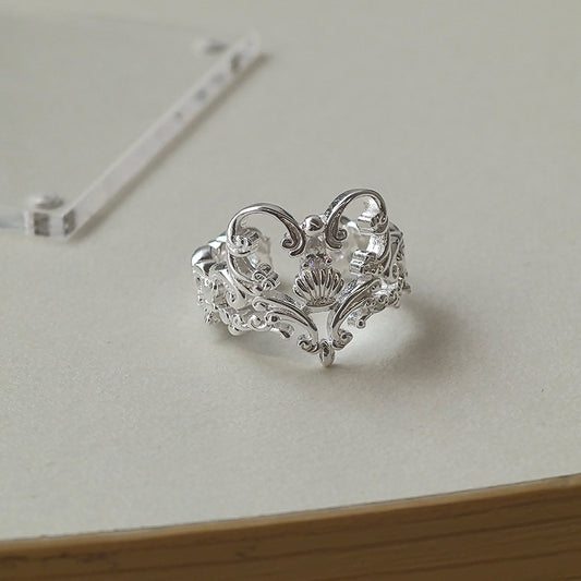 Sweet Hollow-Design Heart Ring For Women