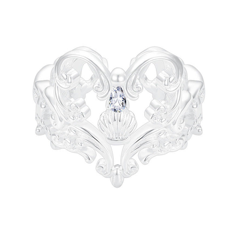 Sweet Hollow-Design Heart Ring For Women