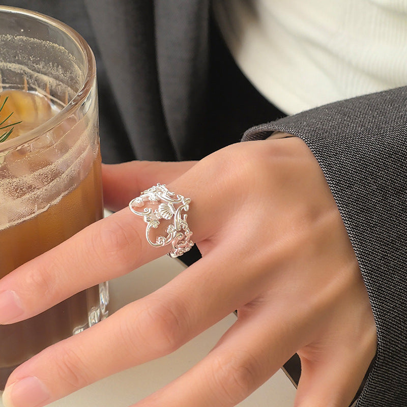 Sweet Hollow-Design Heart Ring For Women