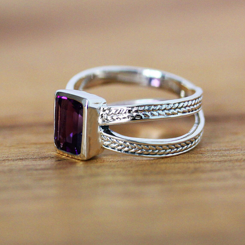 Sophisticated Cross-Design Textured Cable-Knit Ring For Women