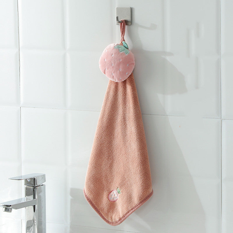 Hand Towels Can Be Hung Cartoon Absorbent Towels Bathroom Housework Cleaning