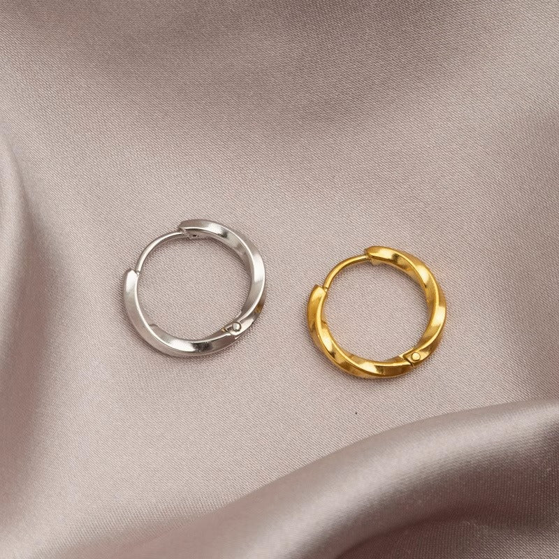 High-end Elegant Twisted Rope-style Hoop Earrings That Wont Fade