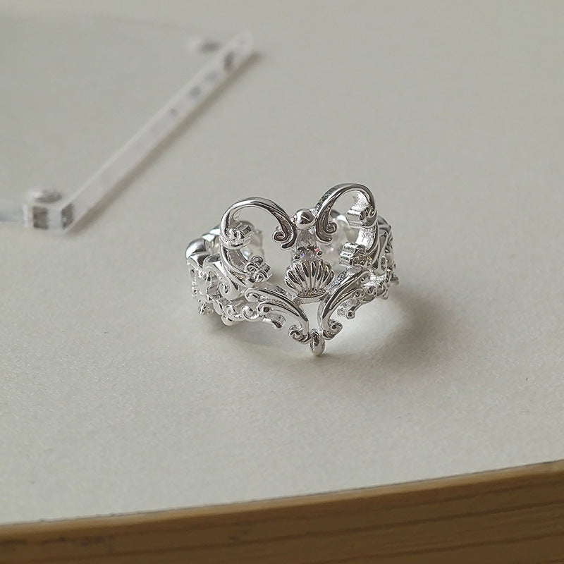 Sweet Hollow-Design Heart Ring For Women